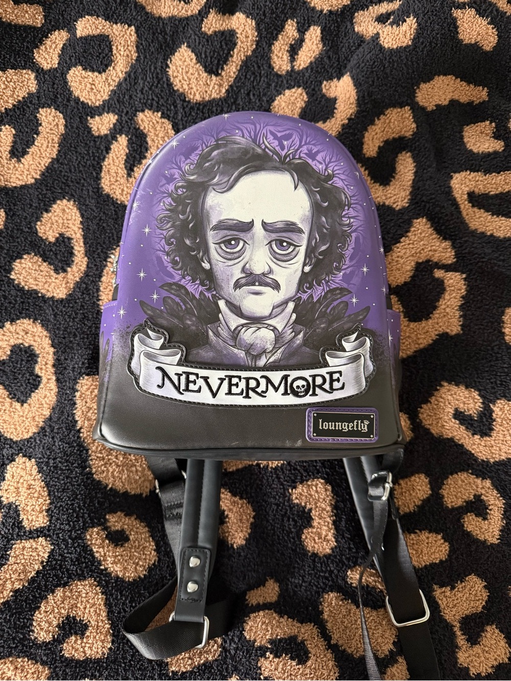 Loungefly Purple 'Nevermore' Mini Backpack